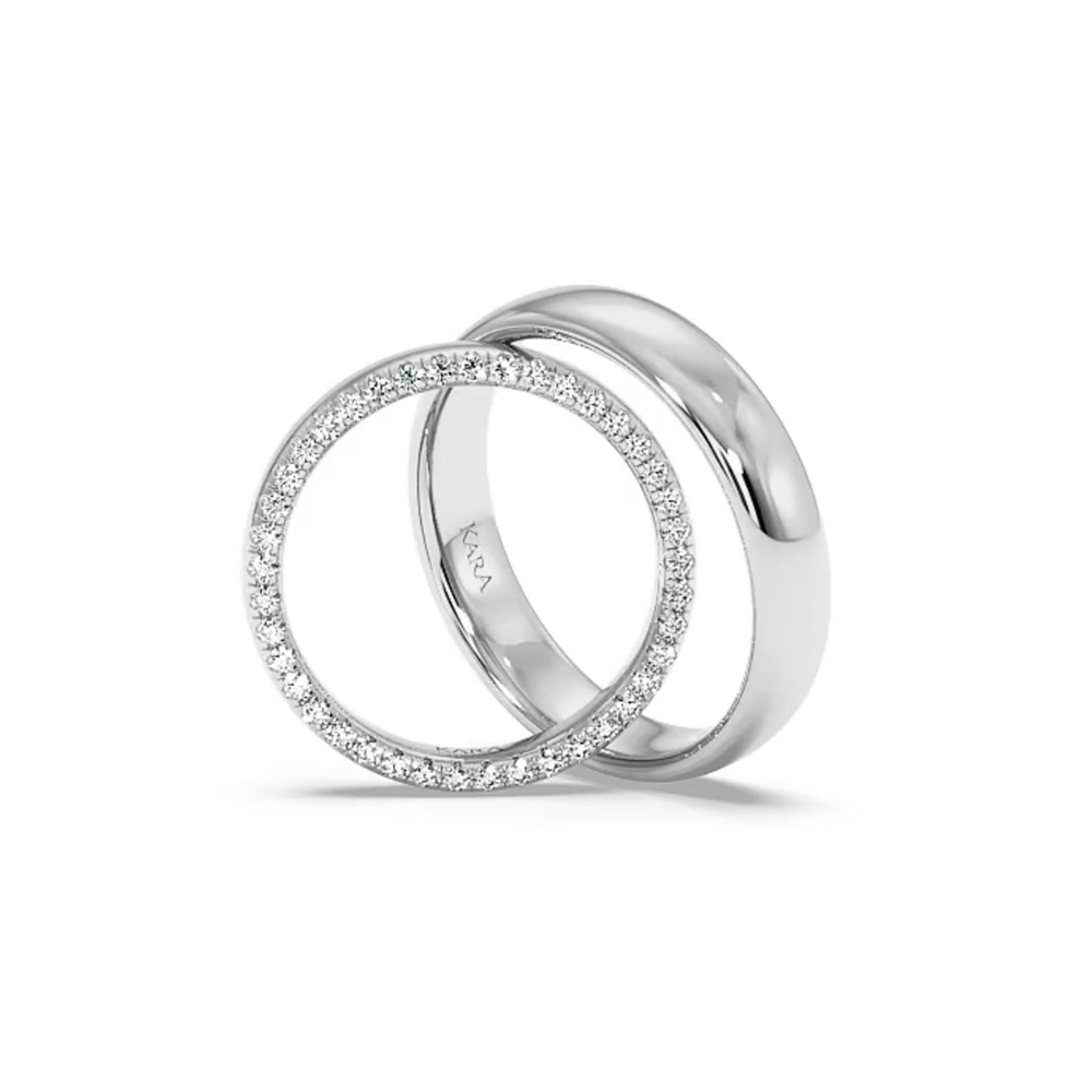 0.27ct diamond wedding rings