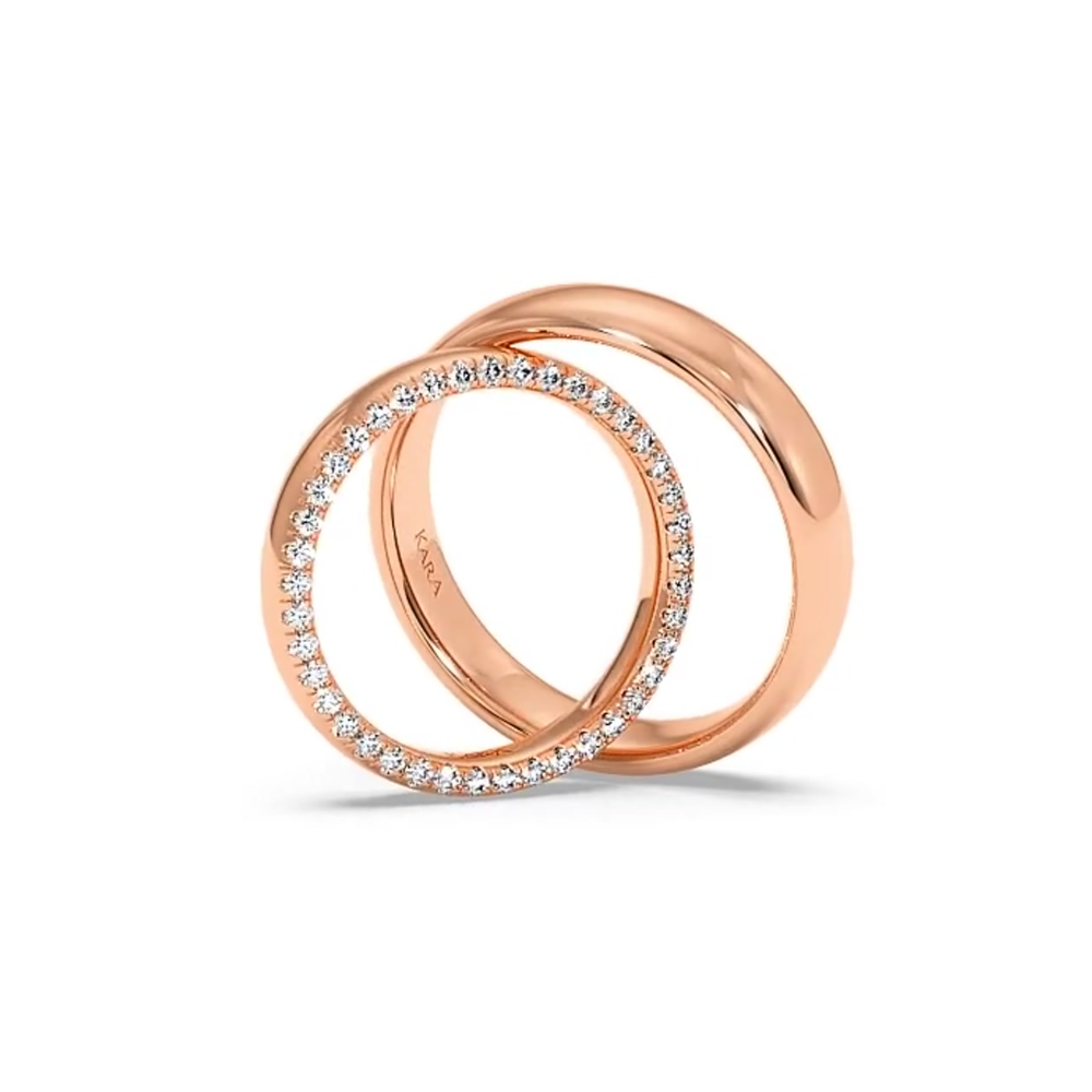 0.27ct diamond wedding rings