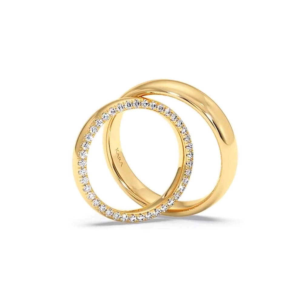 0.27ct diamond wedding rings