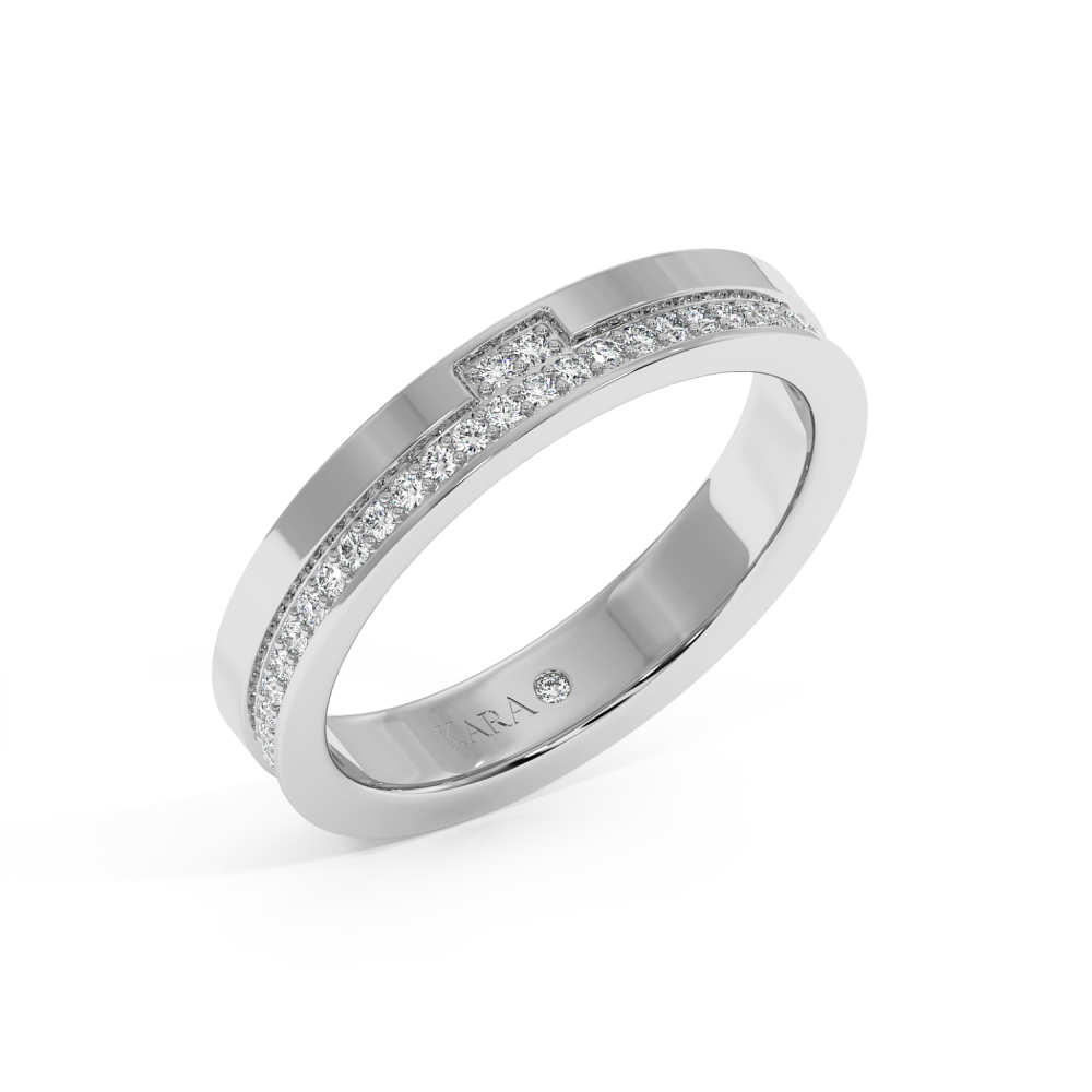 0.28ct diamond wedding rings