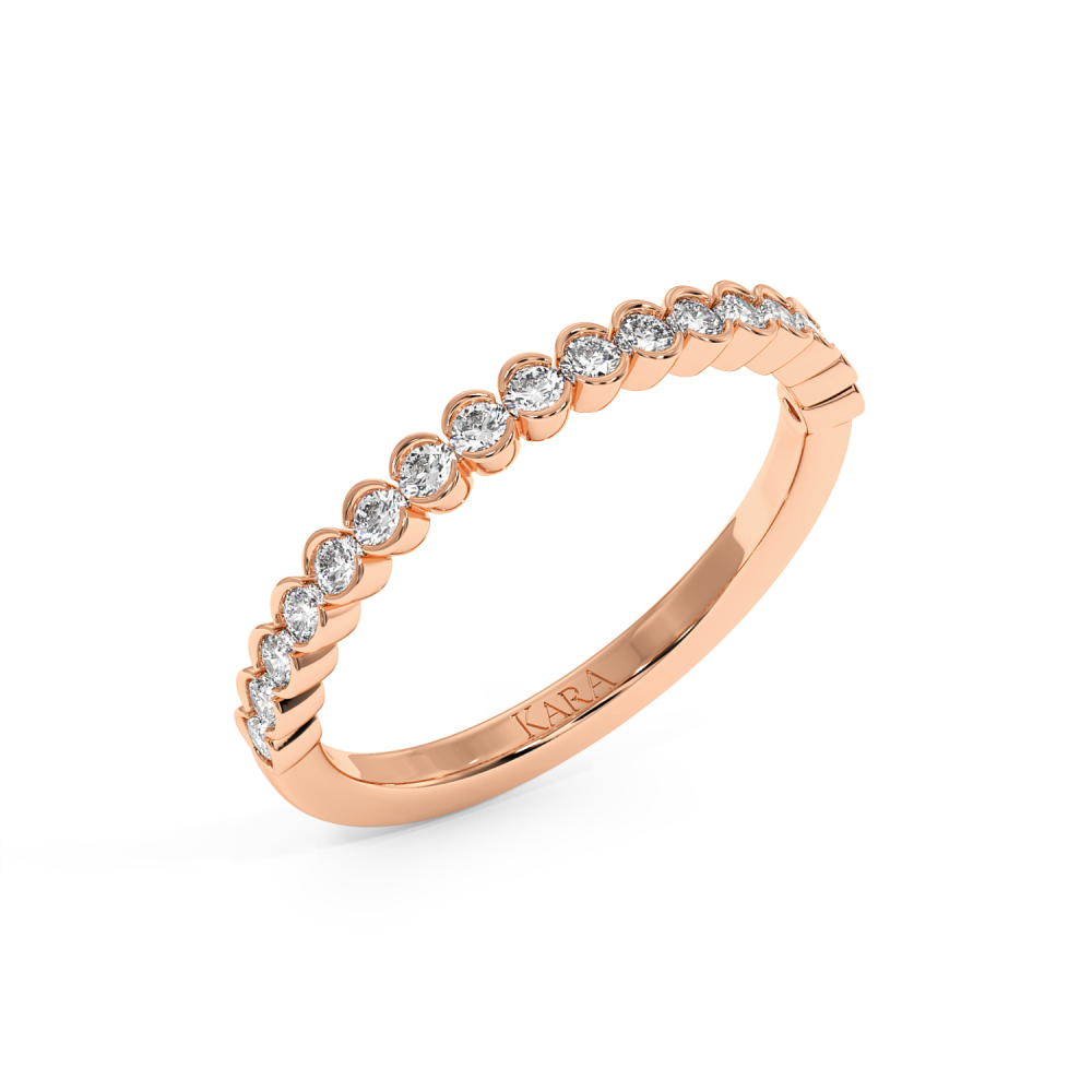 0.37ct diamond wedding rings