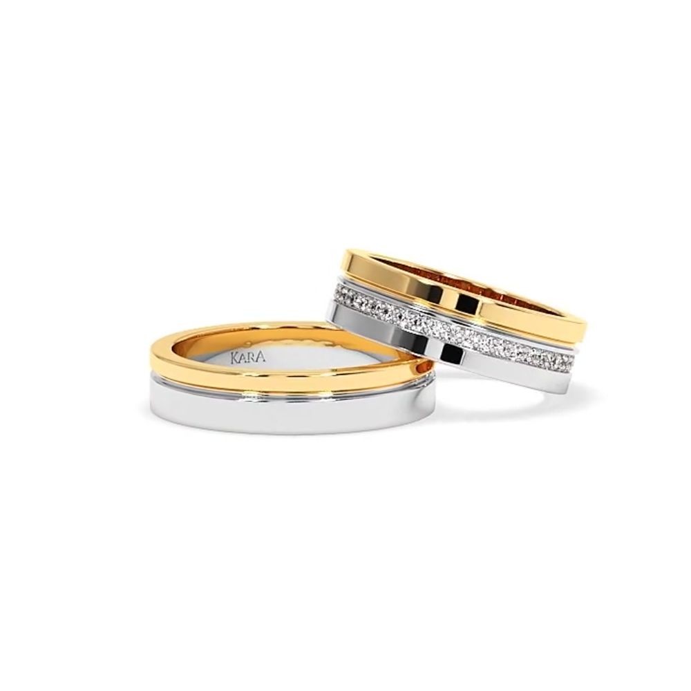 0.37ct diamond wedding rings
