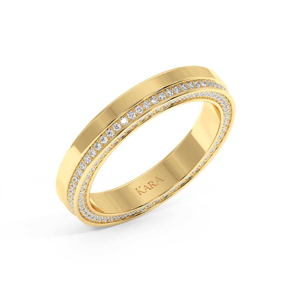 0.37ct diamond wedding rings