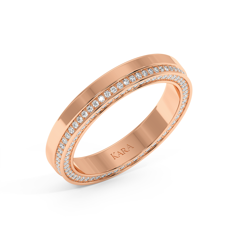 0.37ct diamond wedding rings