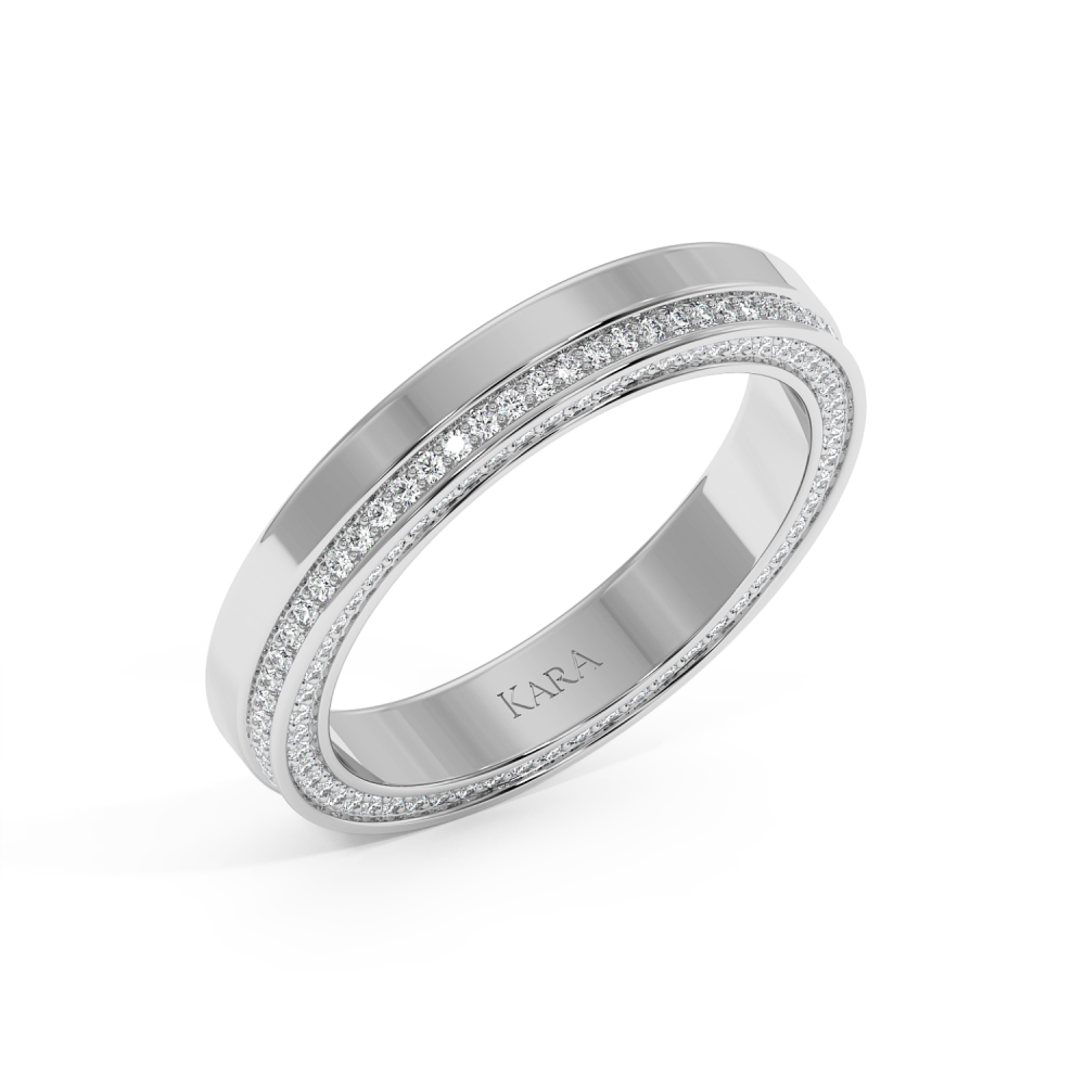 0.37ct diamond wedding rings