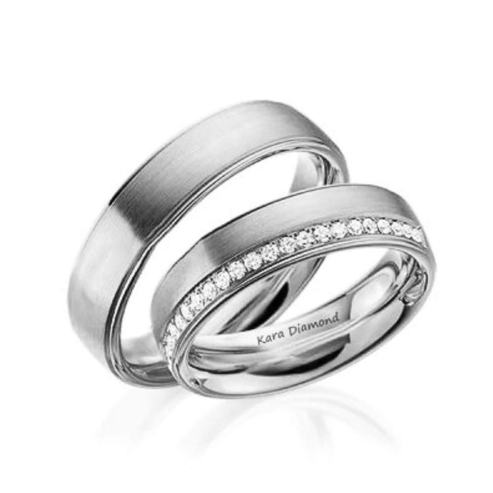 0.40 ct diamond wedding rings