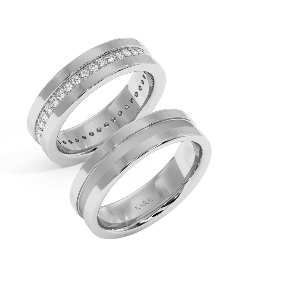 0.40ct diamond wedding rings