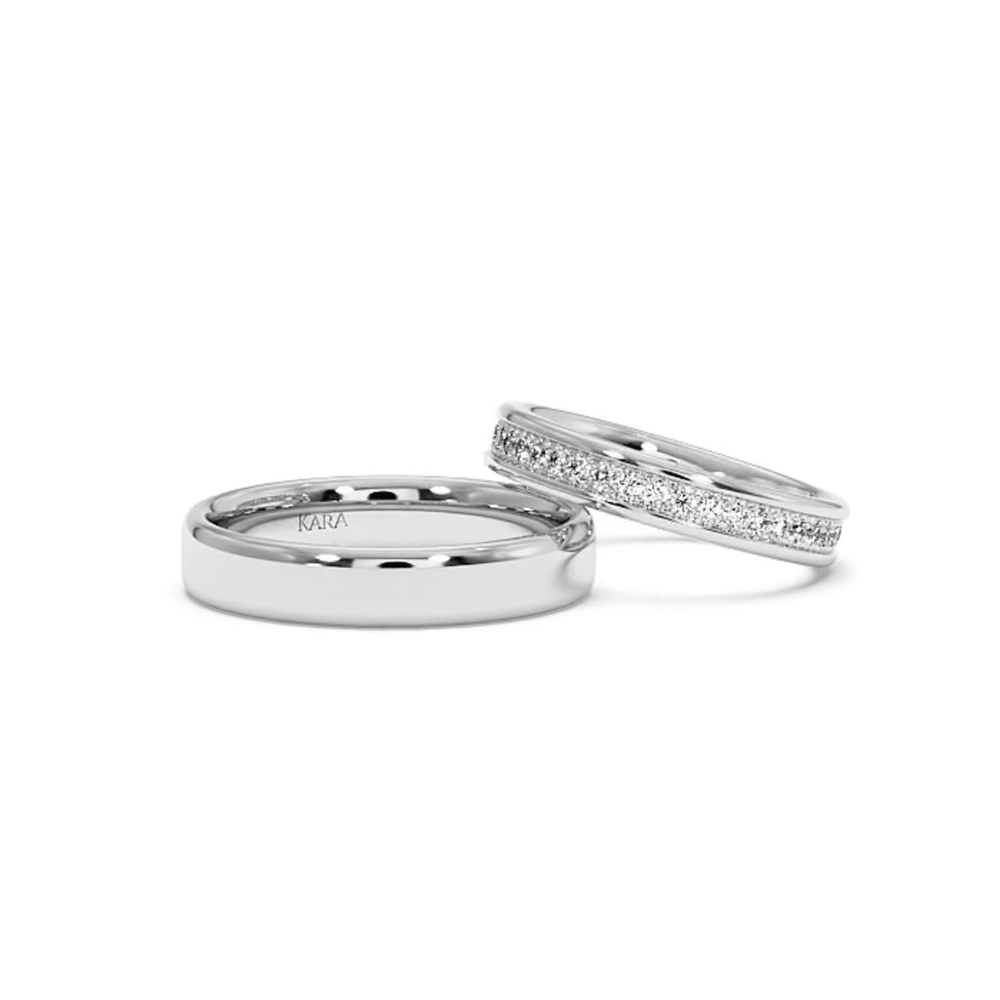 0.40ct diamond wedding rings