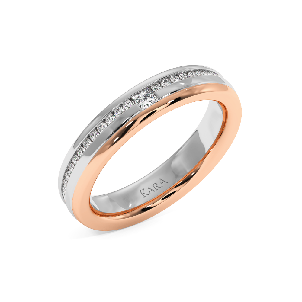 0.41ct diamond wedding rings