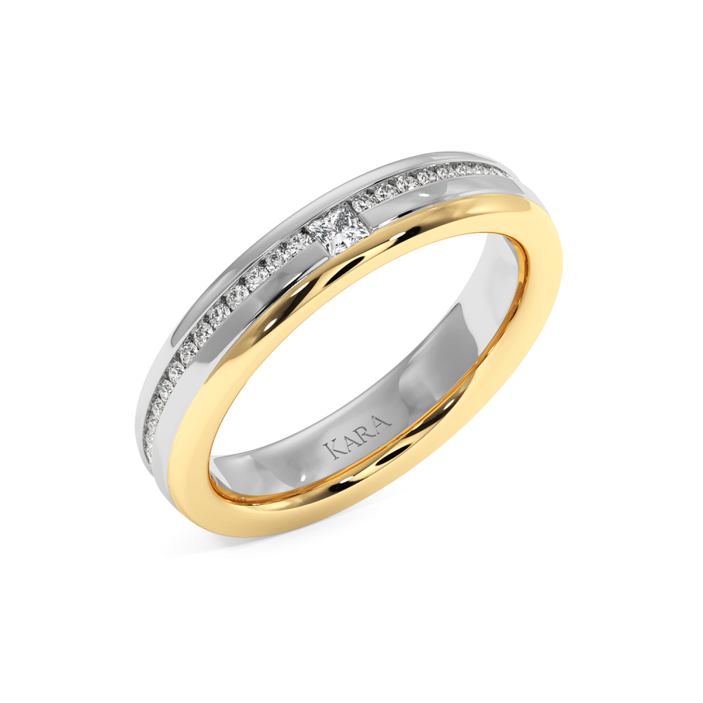 0.41ct diamond wedding rings