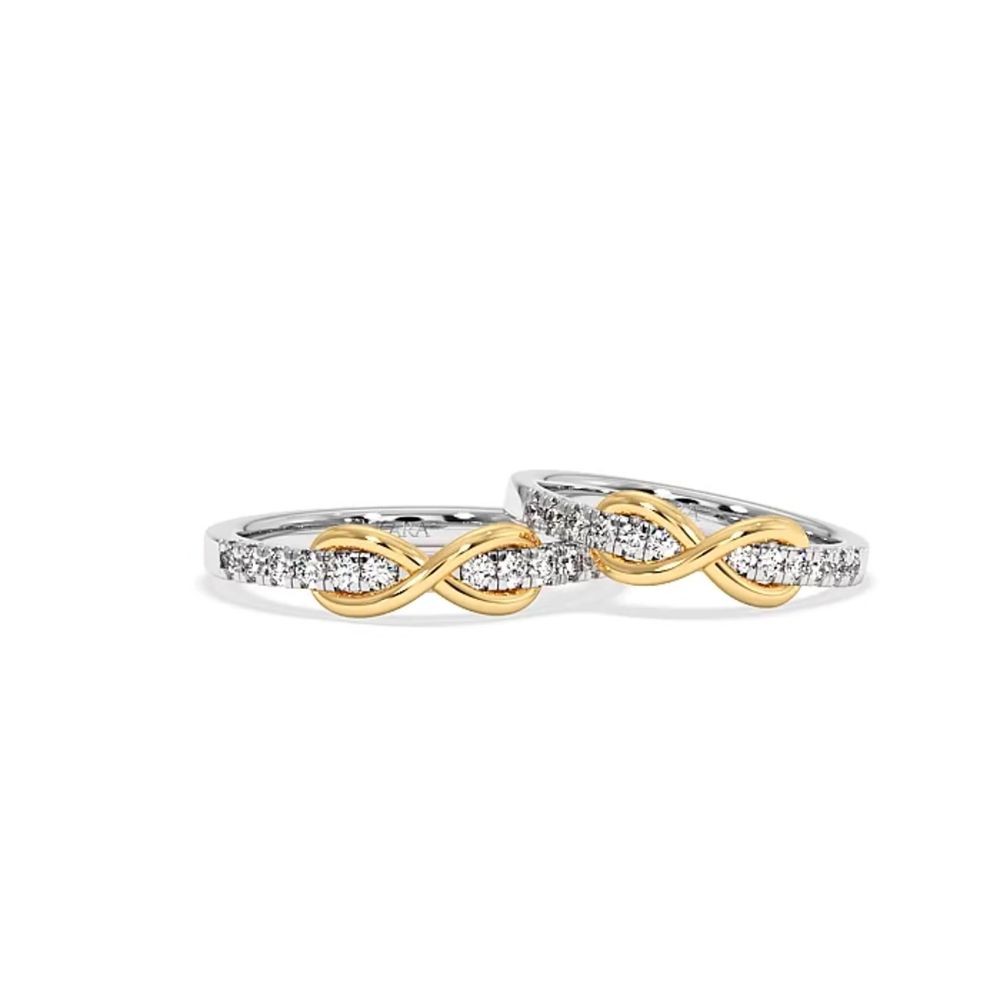 0.41ct diamond wedding rings