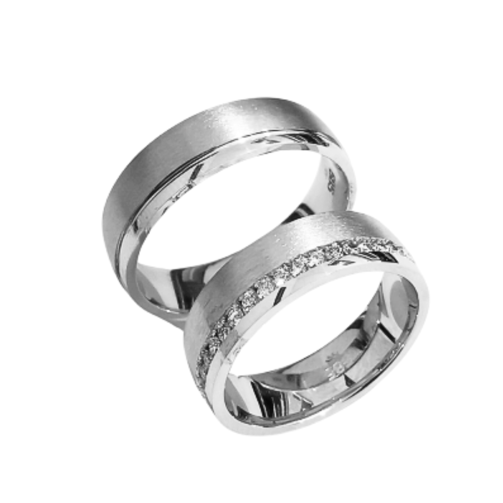 0.42 ct diamond wedding rings