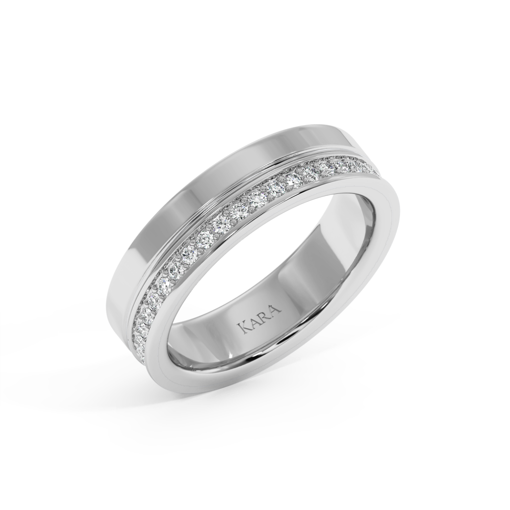 0.42ct diamond wedding rings