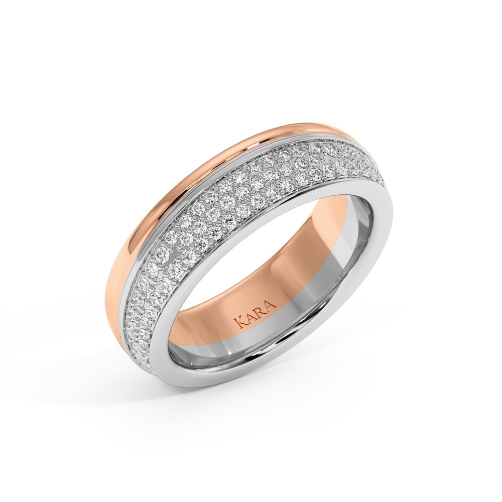 0.52ct diamond wedding rings