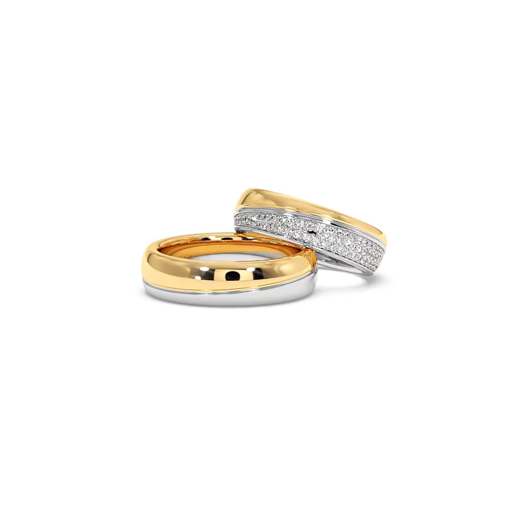0.52ct diamond wedding rings