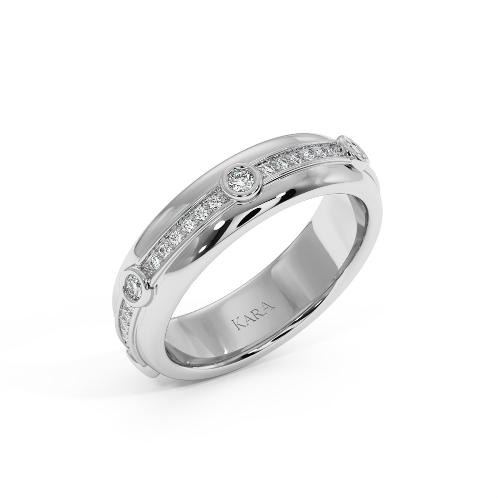 0.52ct diamond wedding rings