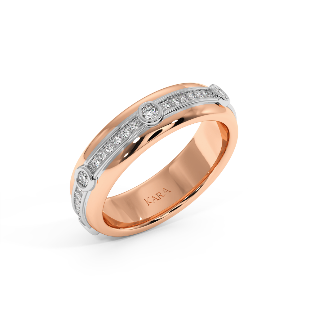 0.52ct diamond wedding rings