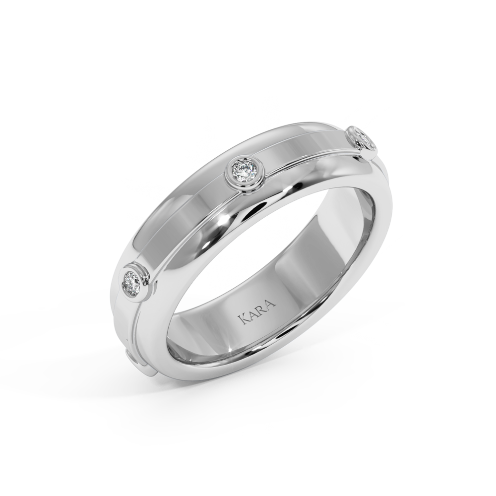 0.52ct diamond wedding rings