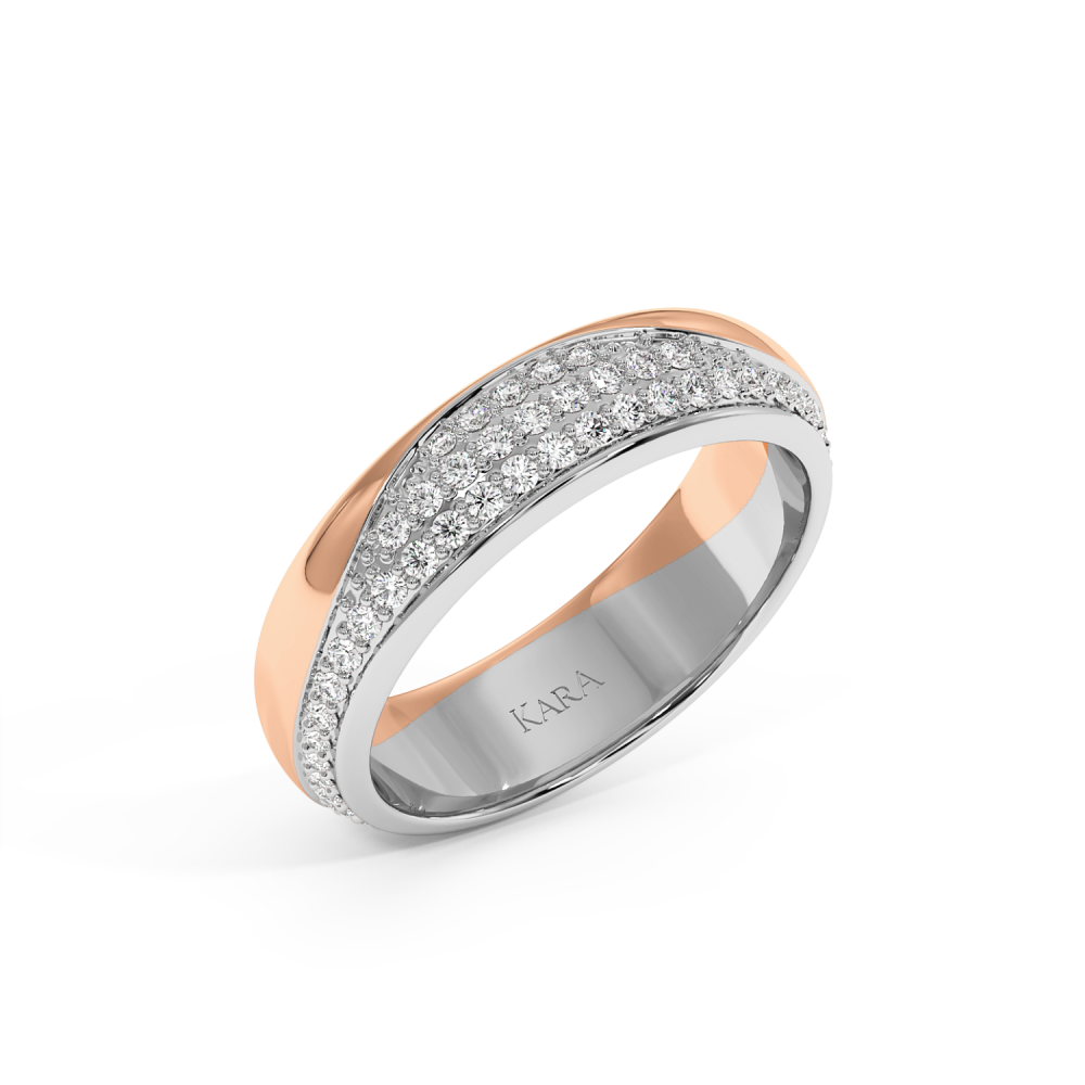 0.53ct diamond wedding rings