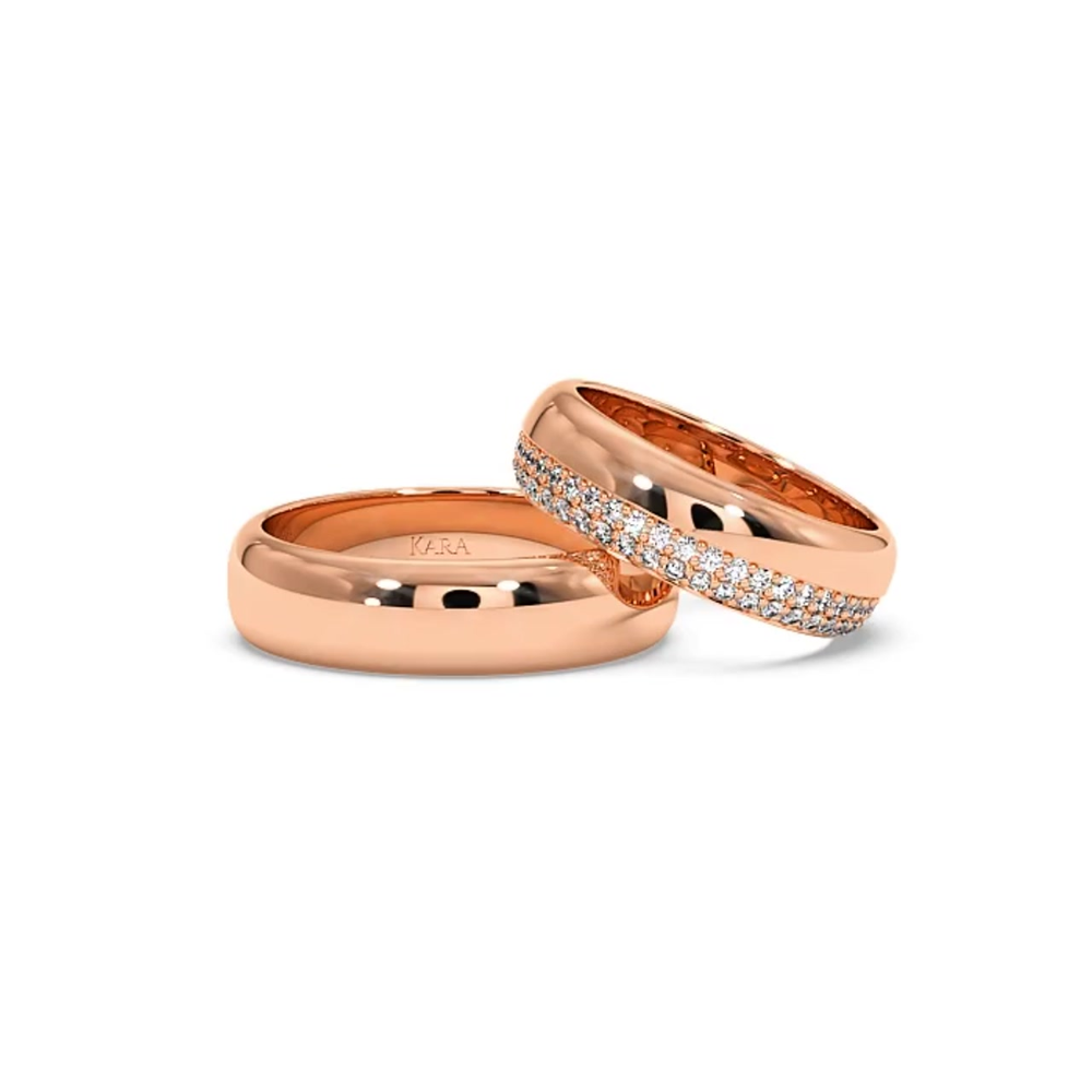 0.56 ct diamond wedding rings