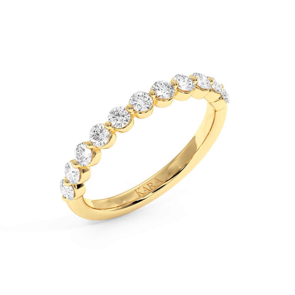 0.57 ct diamond wedding rings