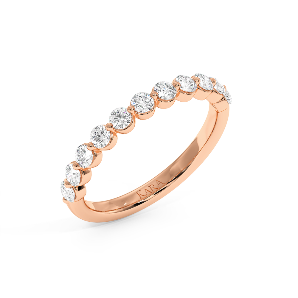 0.57 ct diamond wedding rings