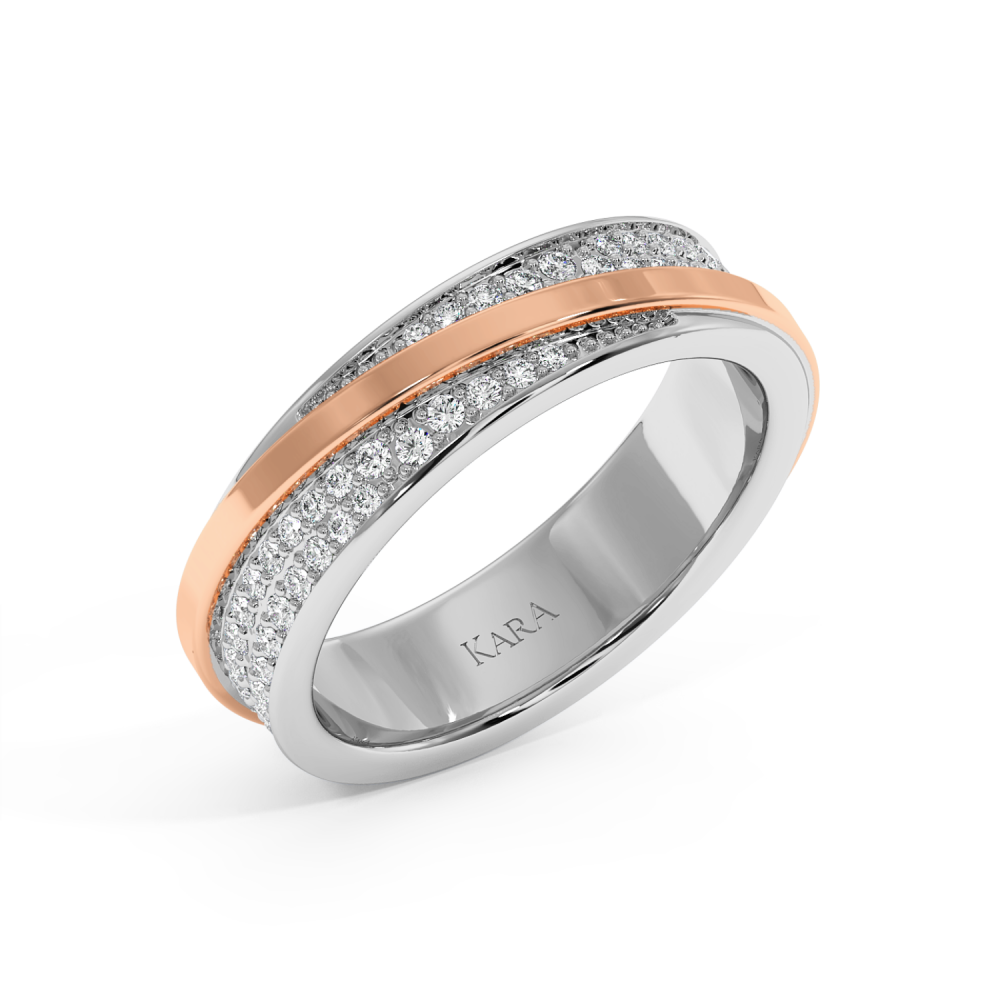 0.57ct diamond wedding rings