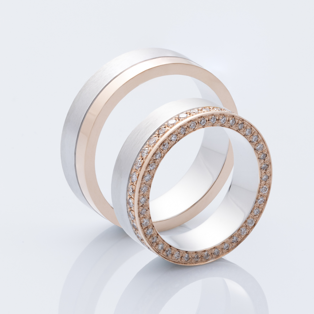 0.59 ct diamond wedding rings