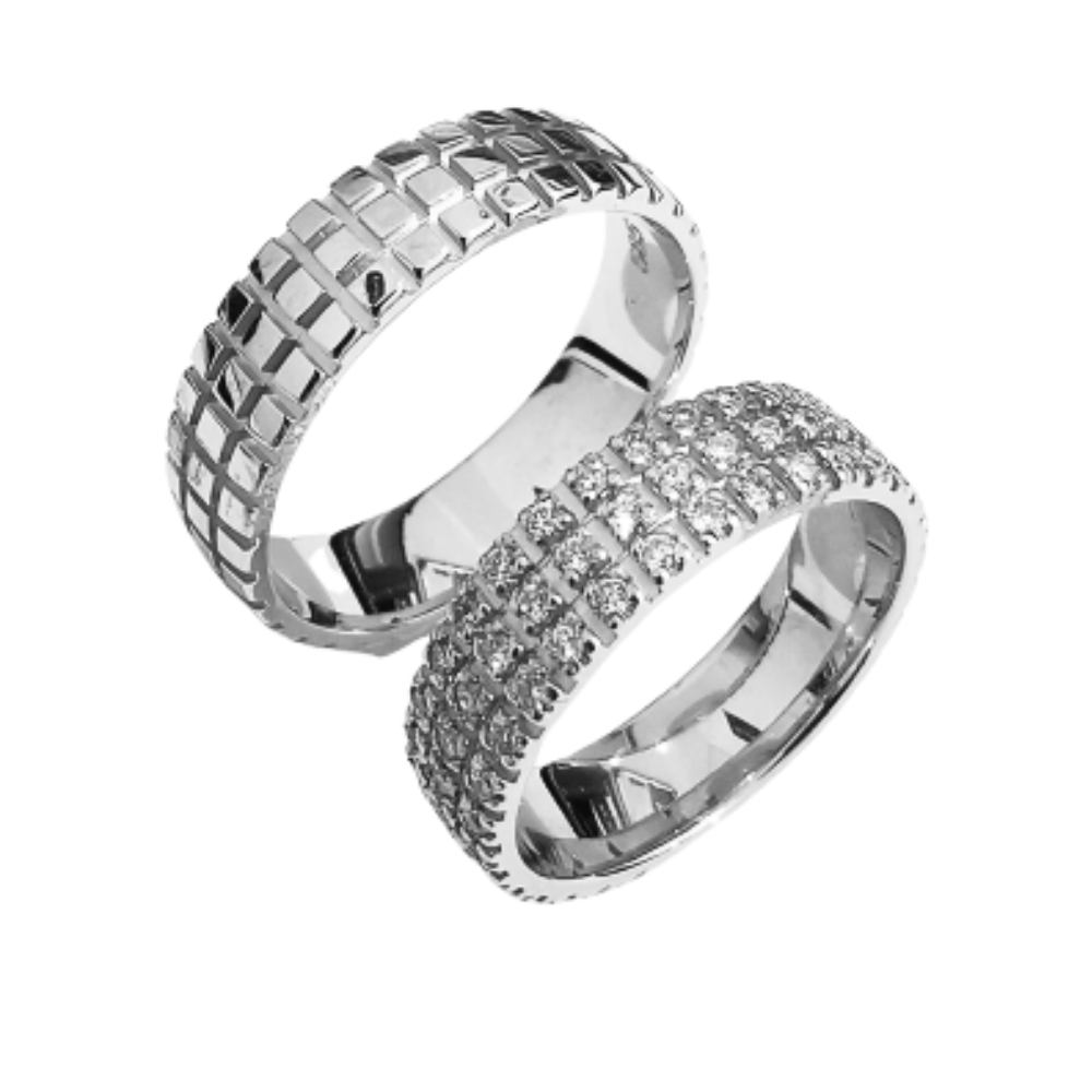 0.63 ct diamond wedding rings