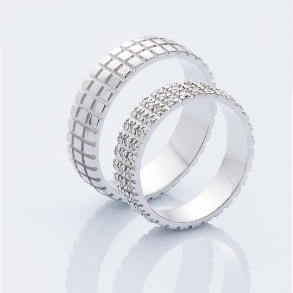 0.63 ct diamond wedding rings