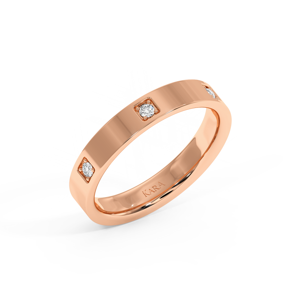 0.63ct diamond wedding rings