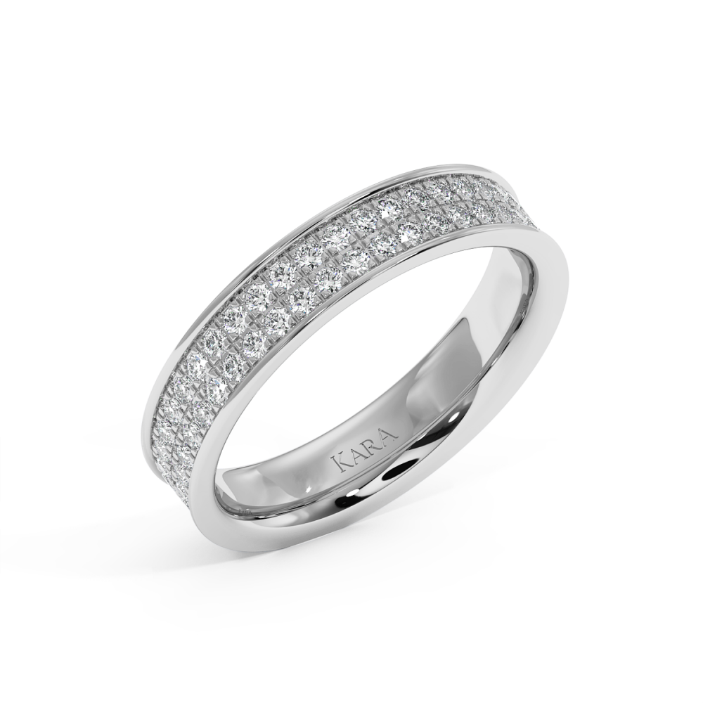 0.71ct diamond wedding rings