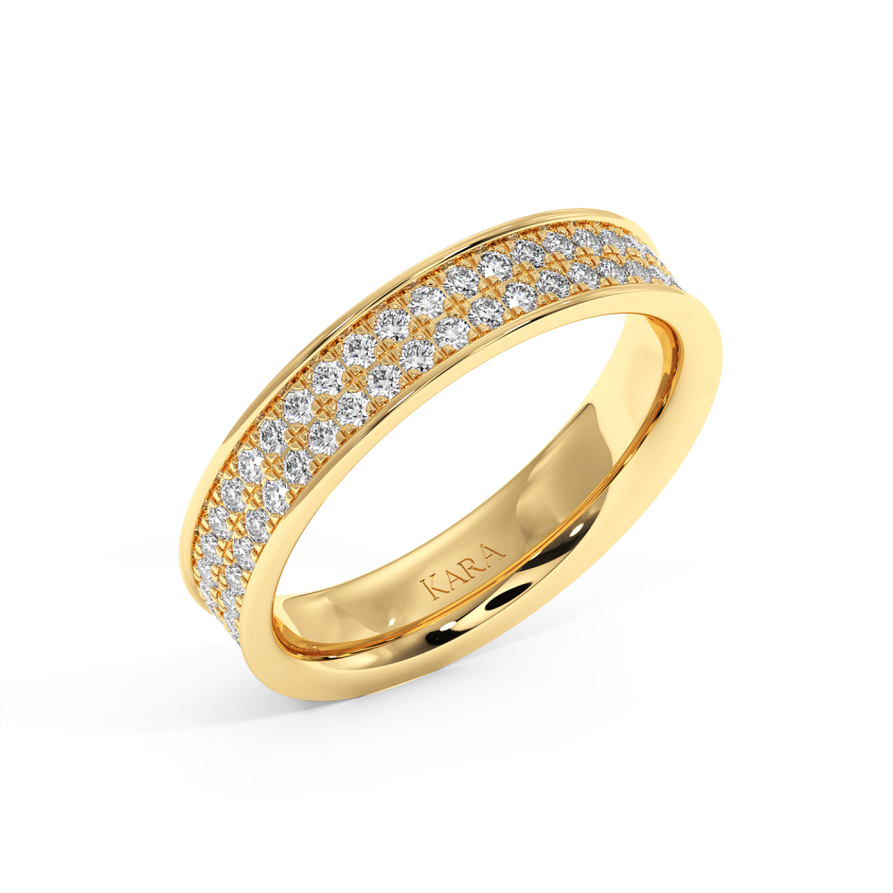 0.71ct diamond wedding rings