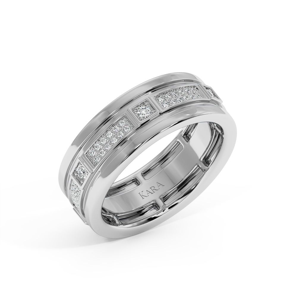 0.82ct diamond wedding rings