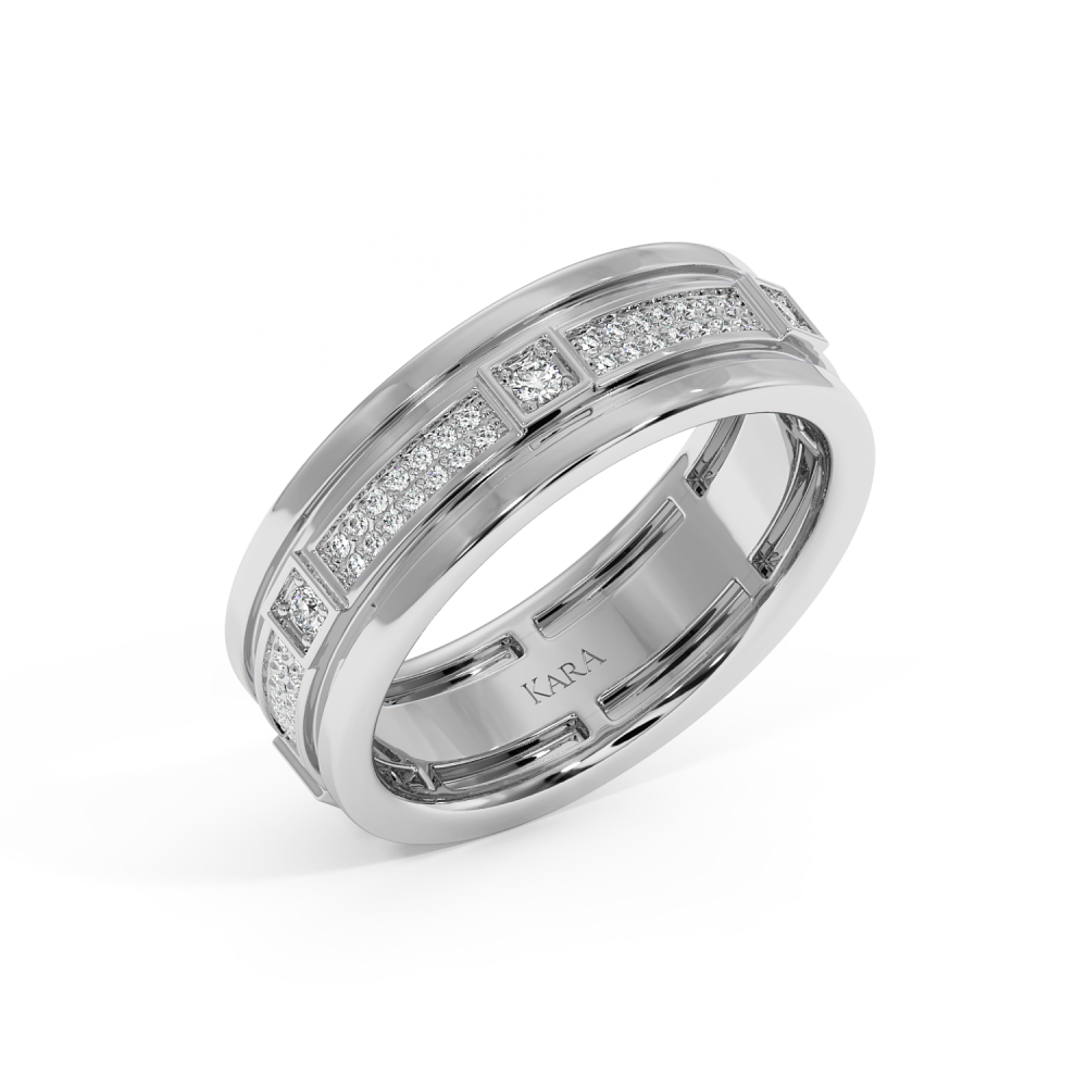 0.82ct diamond wedding rings