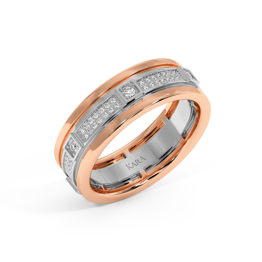 0.82ct diamond wedding rings