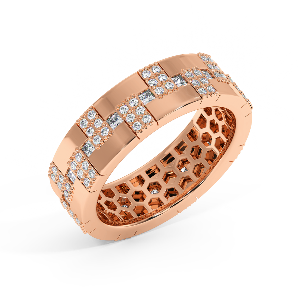 1.96ct diamond wedding rings