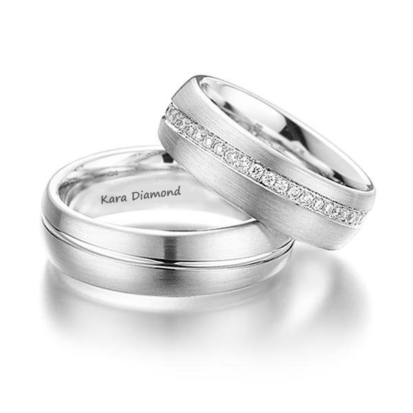 0.35 ct diamond wedding rings