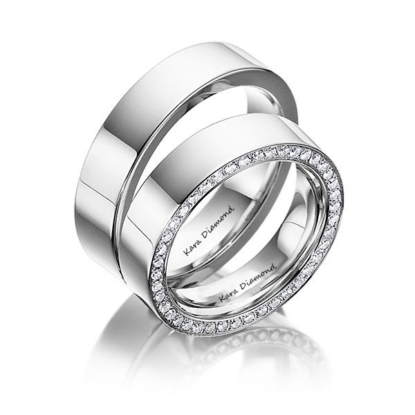 0.45ct white diamond wedding ring