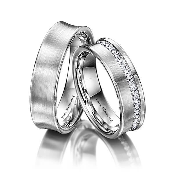0.50ct white diamond wedding rings