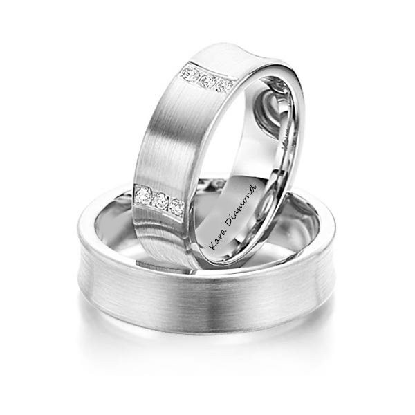 0.40 ct diamond wedding rings
