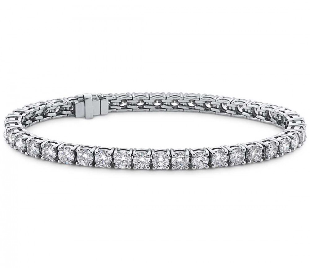 Bratara Tennis cu diamante albe de 7.10 CT
