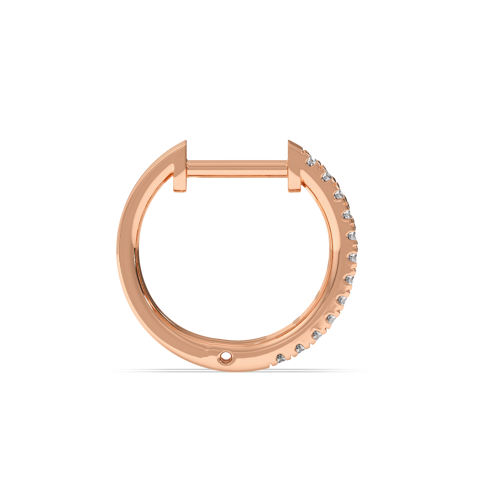 Cercei cu Diamante Baget de 0.21ct si Diamante Rotunde de 0.24ct