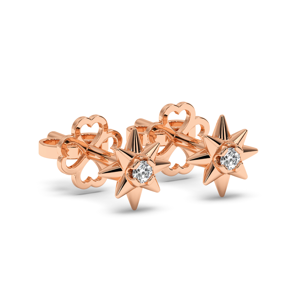 Cercei cu Diamante de 0.04ct