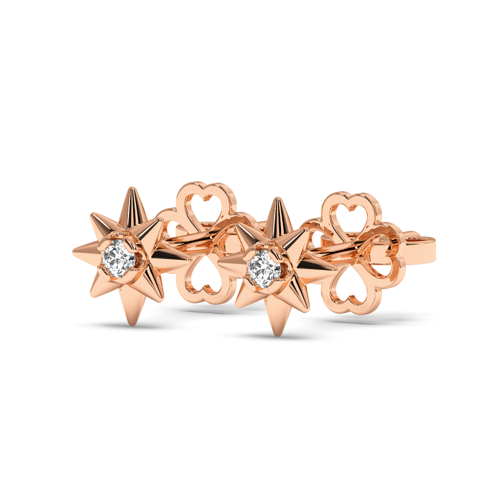 Cercei cu Diamante de 0.04ct