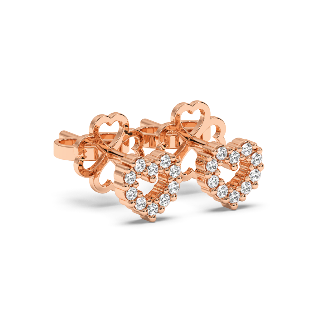 Cercei cu Diamante de 0.08ct