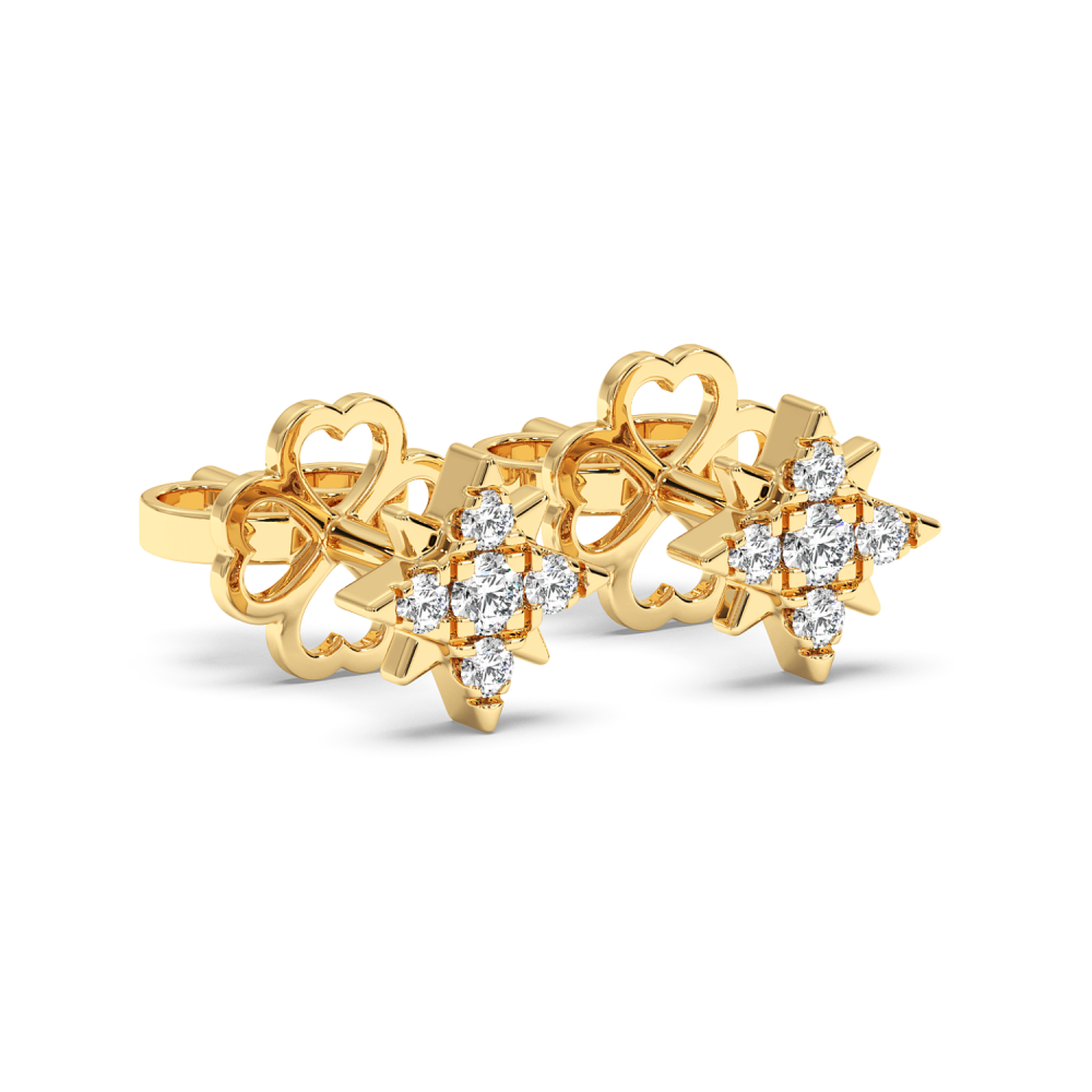 Cercei cu Diamante de 0.11ct