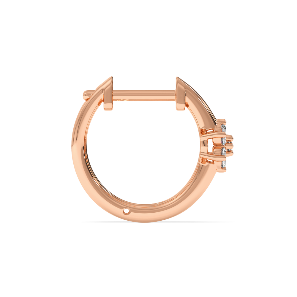 Cercei cu diamante de 0.12 ct