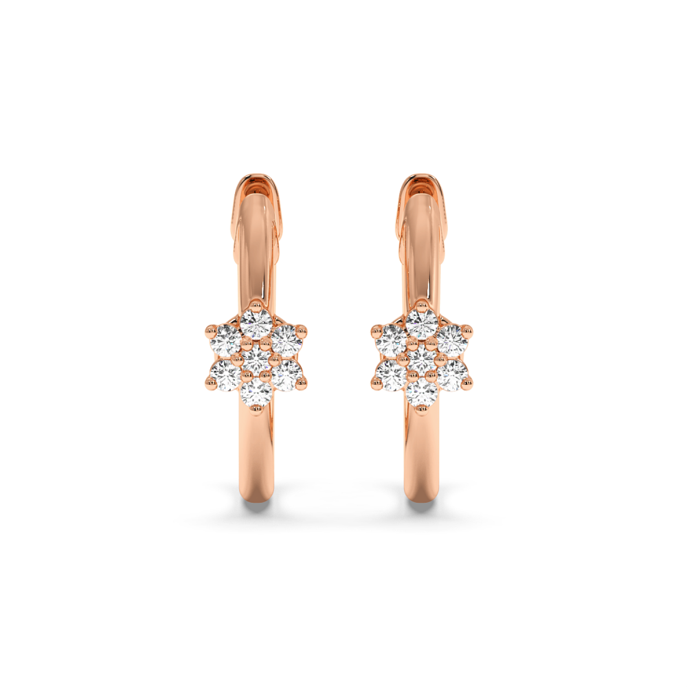 Cercei cu diamante de 0.12 ct