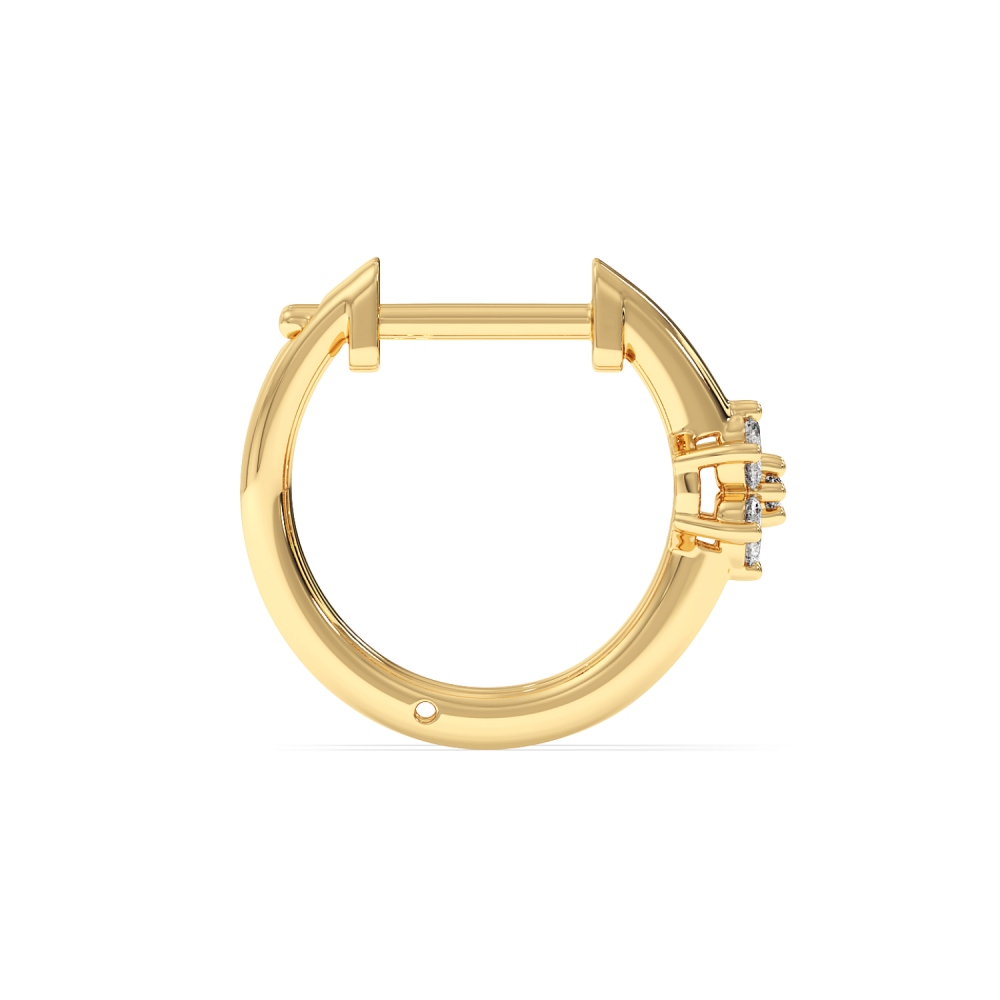 Cercei cu diamante de 0.12 ct